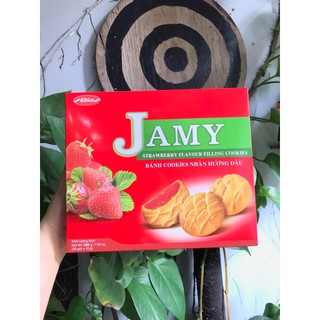 Bánh Quy Jamy Nhân Mứt Dâu (Hộp 200g)