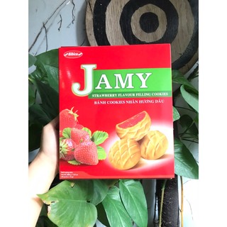Bánh Quy Jamy Nhân Mứt Dâu (Hộp 200g)