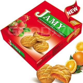 Bánh quy jamy nhân mứt dâu