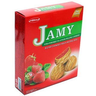 Bánh Quy Jamy Nhân Mứt Dâu (Hộp 200g)