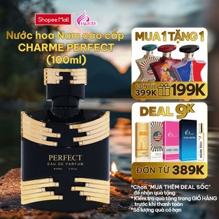 Nước Hoa Nam Cao Cấp GOOD CHARME PERFECT 100ml Lưu Hương Lâu Phong Cách Thanh Lịch, Quyến Rũ, Sang Trọng Chính Hãng