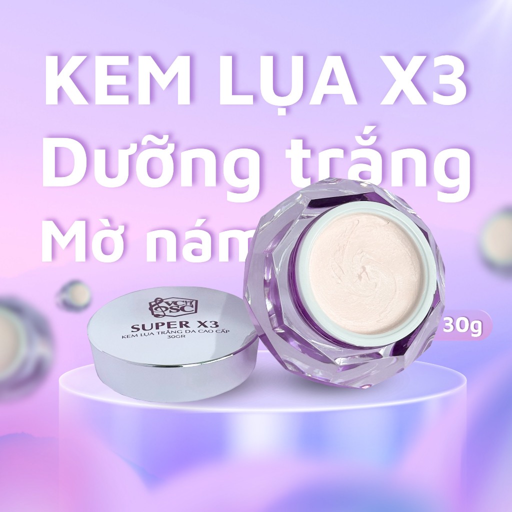 Kem Lụa X3 VCSC 30g - Dưỡng trắng, mờ thâm nám gấp 3 lần