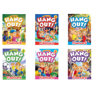 Flashcard giáo trình tiếng anh Hang Out Starter,1,2,3,4,5 size A5 ép plastic 2 mặt bền đẹp