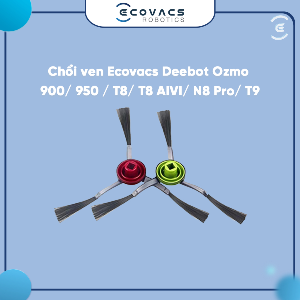 Chổi ven robot Ecovacs Deebot OZMO 920/950/900/T8/T8AIVI/T9/N8/X1Omni/N10/T10_Màu xám đen