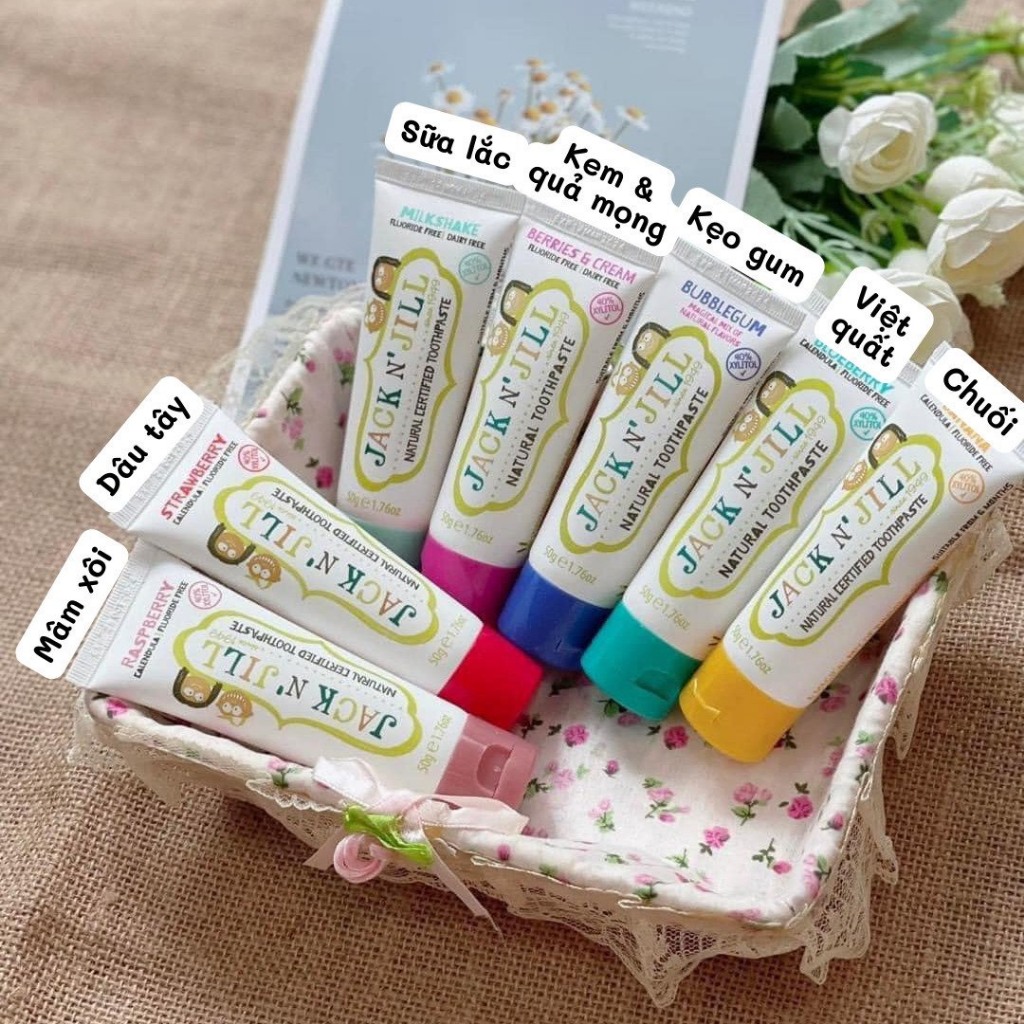 Kem đánh răng hữu cơ cho bé Jack N’ Jill 6m+ - Nhập khẩu chính hãng