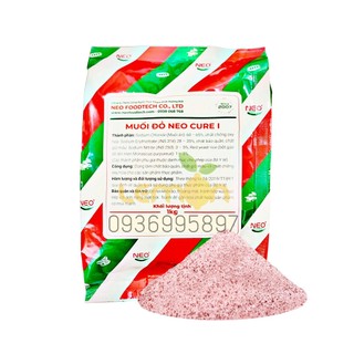 1Kg Muối đỏ NEO CURE I giữ màu, tạo màu hồng cho thịt, lạp xưởng, giò chả, jambon, xúc xích, nem chua - Sỉ giá tốt