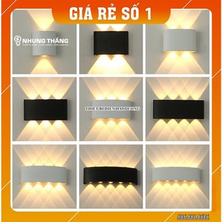 Đèn trang trí hắt tường 2 đầu 4w/6w Led thân nhôm chống nước TN188 - TN187 - Decor Energy lighting - Bảo hành 1 năm