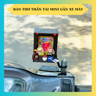 Bàn Thờ Thần Tài Ông Địa Mini Gắn Xe Máy May Mắn Tài Lộc