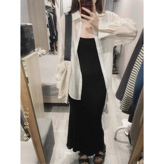 [Big size 55-100kg] Váy 2 dây dáng dài + áo sơ mi