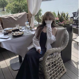 [Big size 55-100kg] Váy 2 dây dáng dài + áo sơ mi