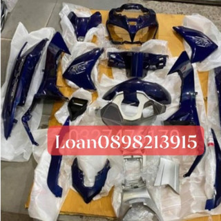 Dàn áo, vo nhựa air blade 125 màu xanh tim hàng zin chính hãng honda - vjc sài gòn