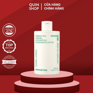 Nước Tẩy Trang Trà Xanh Cho Da Khô, Nhạy Cảm Innisfree Green Tea Hydrating Amino Cleansing Water