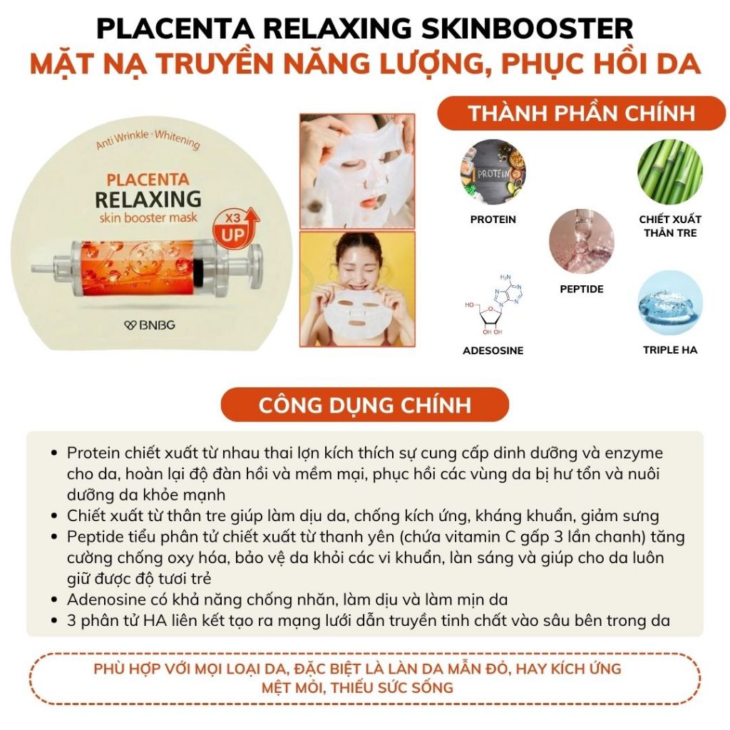 Mặt Nạ BNBG Vita Genic Jelly Mask (30ml) Truyền Năng Lượng, Dưỡng Ẩm,Dưỡng Trắng,Giảm Mụn,Phục Hồi