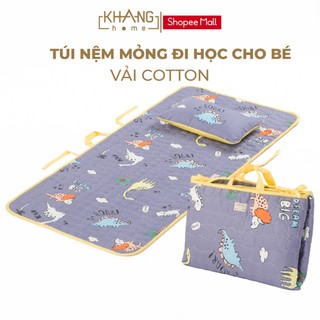 Túi Nệm Mỏng Cho Bé Đi Học Khang Home - Chần Bông Mỏng Nhẹ, Tiện Lợi, Bé Say Giấc An Toàn Ở Mọi Nơi