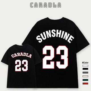 Áo Thun, Áo Phông Unisex Tay Lỡ CARADLA Mã TN SUNSHINE Chất Cotton Mềm Mịn Co Dãn Thoáng Mát Form Rộng Cho Nam Nữ