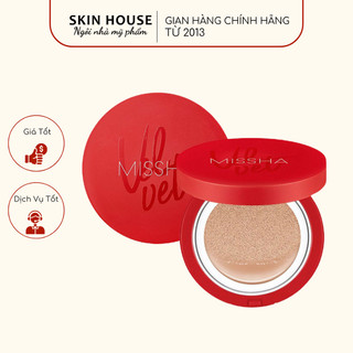 Phấn Nước Missha Đỏ Velvet Finish Cushion Mỏng Mịn, Che Phủ Cực Tốt
