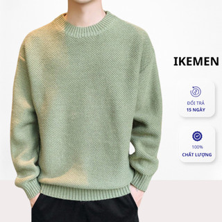 Áo len cổ cao 3 phân Ikemen chất dày dặn kiểu dáng hàn quốc , Áo len nam phong cách Ulzzang ấn tượng