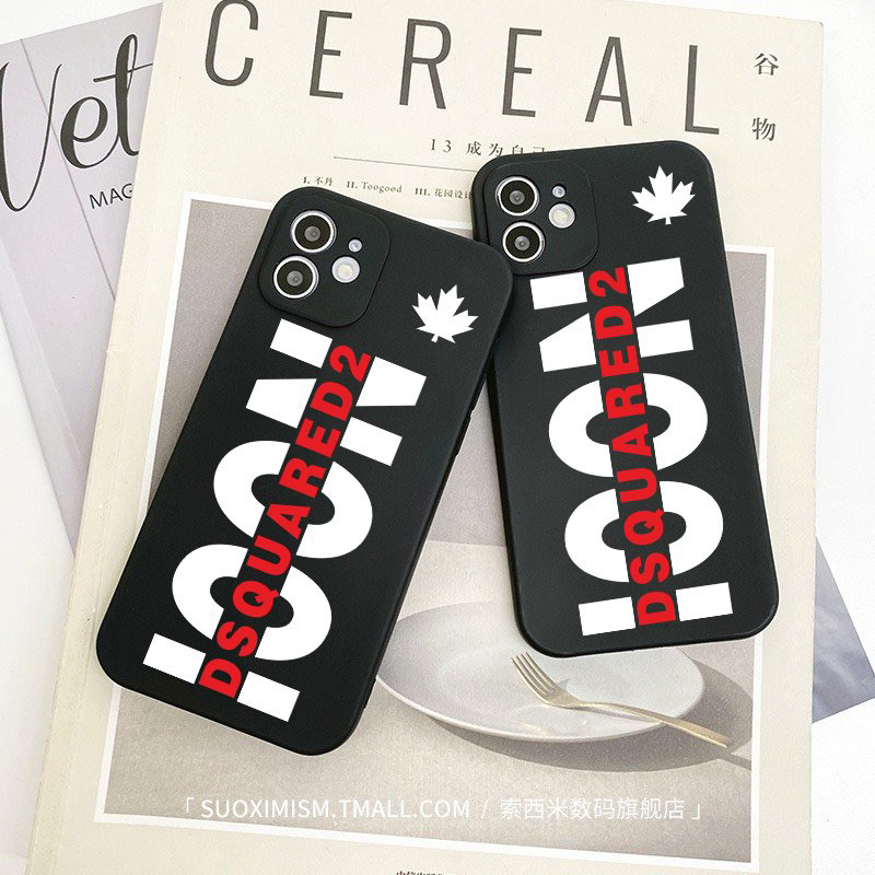 ốp lưng iphone thương hiệu dsq 2 icon nhựa dẻo tpu cạnh vuông iphone 17 air 16promax 16 11 prm plus 