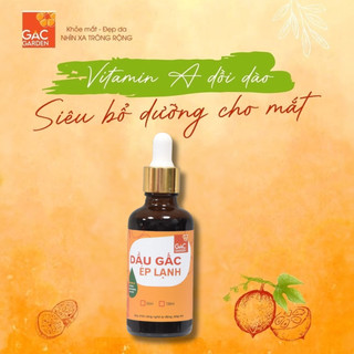 Dầu gấc ép lạnh nguyên chất Gấc Garden giúp làm đẹp, ngừa lão hóa 50ml