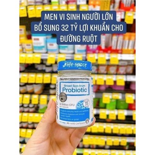 Viên uống men vi sinh Life Space Broad Spectrum Probiotic 40 viên