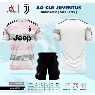 Bộ đồ đá banh CLB Juventust Trắng Hồng