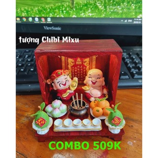 Bàn thờ Thần Tài Thổ Địa mini tặng 10 nhang