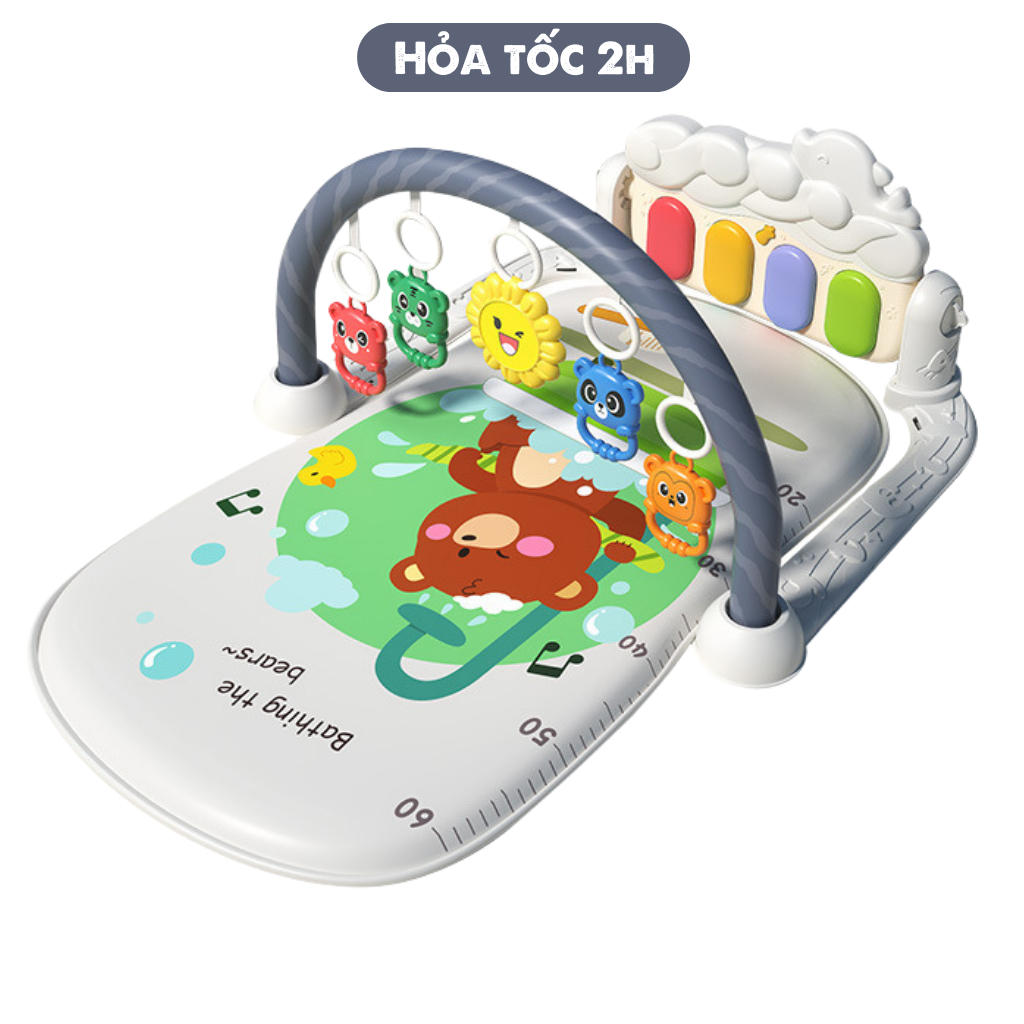 thảm nhạc cho bé sơ sinh nằm chơi có nhiều chế độ âm thanh kích thích thị thính giác đồ chơi cho bé sơ sinh vận động