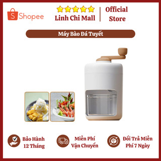 Máy bào đá mini, máy xay đá tuyết quay bằng tay đa năng cho gia đình.