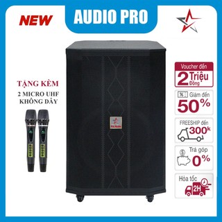 Loa kéo karaoke 4 tấc 15sv5 công suất 1300w bass 40 công suất 1300w kèm 2 micro gi
