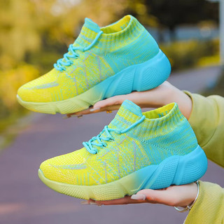 Giày thể thao sneaker nam nữ Niubadao A24 giày chạy bộ, giày nhảy đế cao su non, vải dệt kim