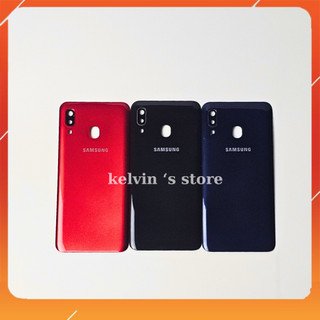 Vỏ nắp lưng điện thoại samsung a20 kèm cụm kính camera,hàng mới 100%