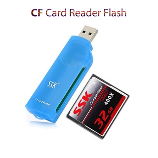 Đầu đọc thẻ nhớ cf compact flash memory card chính hãng ssk scrs028. đọc thẻ cf máy cnc, máy ảnh