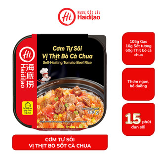 Cơm tự sôi Haidilao Việt- Cơm Thịt Bò Cà Chua