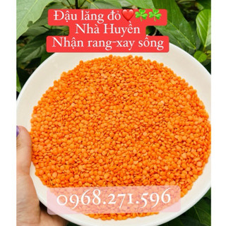 500gr đậu lăng đỏ Hữu Cơ tách vỏ nhà sẵn số lượng lớn