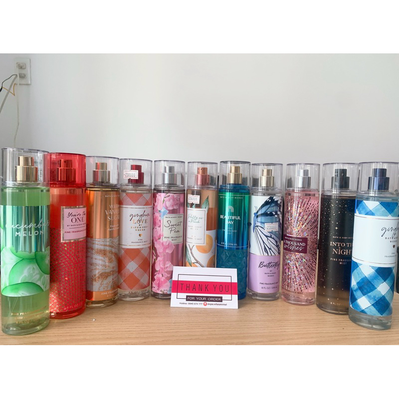 Body Mist , Xịt Thơm Body BATH and BODY WORKS - 236ml (KÈM BILL)