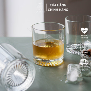 Ly rock thủy tinh uống whisky, cốc uống rượu tây mạnh phong cách hiện đại - Ly thủy tinh cao cấp - Vỡ 1 đổi 1