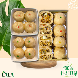 [HCM-Hỏa tốc 2h] Set 4 Bánh Bao Nguyên Cám Nhân Phô Mai Kéo Sợi Chuẩn Healthy Thơm Ngon - Lala Salad