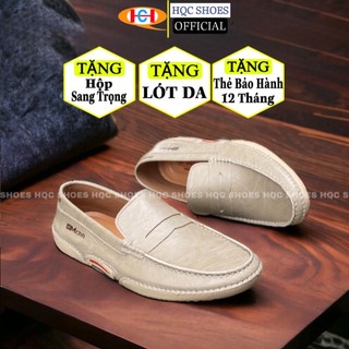 Giày lười nam da bò phong cách trẻ trung năng động HQC SHOES GL-835
