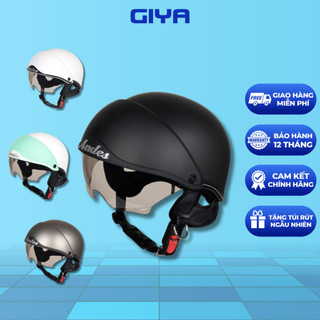 Mũ bảo hiểm nửa đầu Andes 139 có kính âm hạn chế UV đi xe máy cho nam và nữ bảo hành 12 tháng