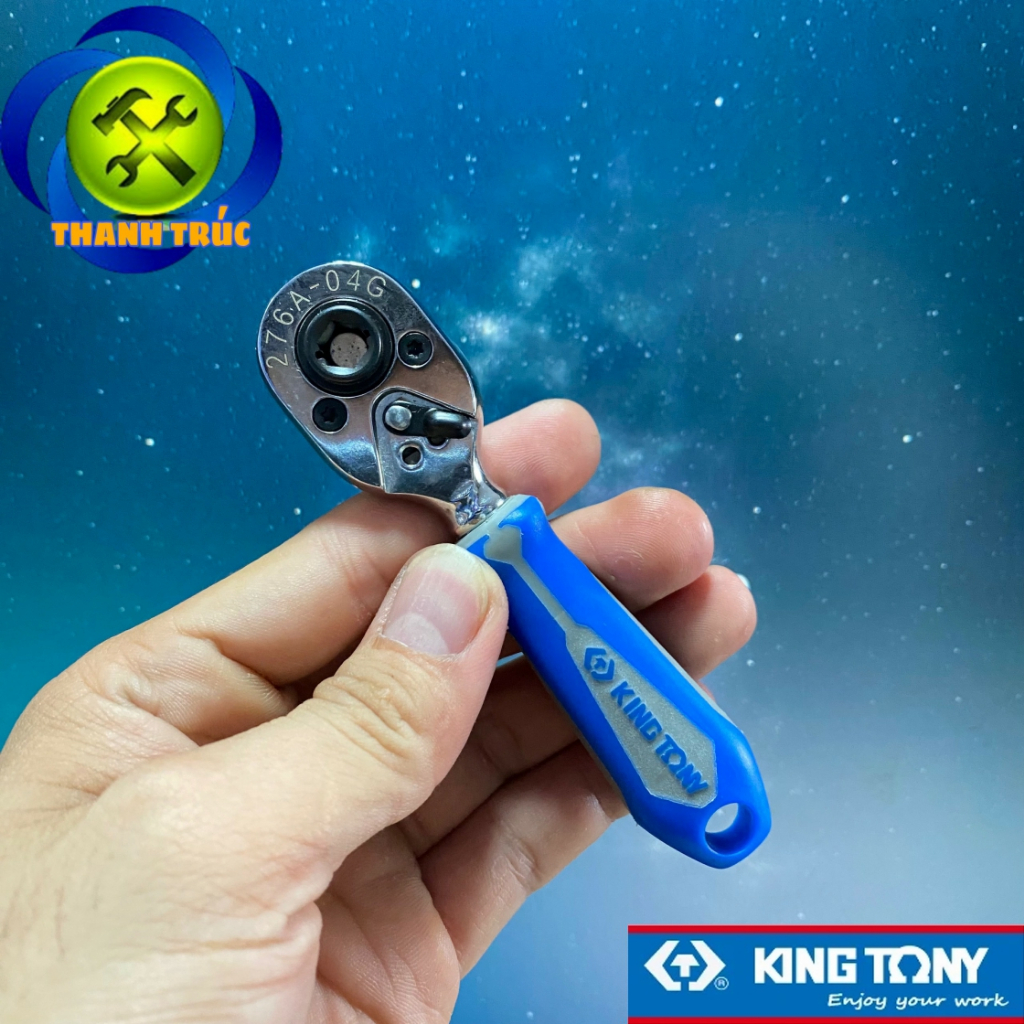 Cần siết tự động 1/4 hai đầu Kingtony 276A-04G (vặn tuýp + vặn vít)