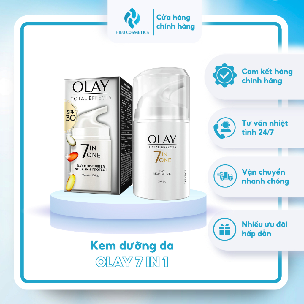 Kem dưỡng Olay Total Effects 7 in 1 Ngày/Đêm bản UK