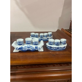 Chén thờ - bộ kỷ 3 chén - 5 chén thờ hoa sen