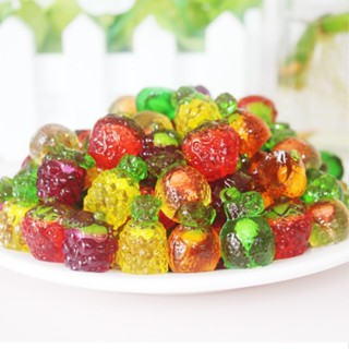 (Sỉ 1kg) Kẹo Dẻo 4D Trái Cây Đóng Túi Từng Viên Kẹo Chip Dẻo Nhân Chảy Hương Trái Cây, Kẹo Dẻo Có Nhân