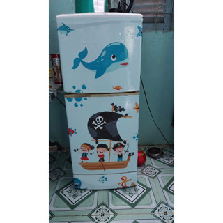Decal dán tủ lạnh chống thấm nước - CƯỚP BIỂN