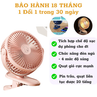Quạt Tích Điện ChiBé Để Bàn, Kẹp Xe Đẩy, Đi Chơi, Đi Du Lịch cho bé
