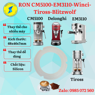 Ron máy pha cà phê cm5100 - gioăng máy pha cafe winci - tiross - delonghi - mới 100%