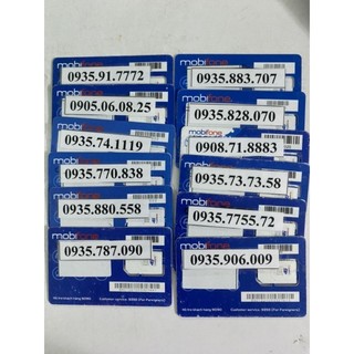 SIM MOBI TRẢ TRƯỚC 0935/0905
