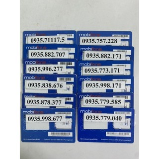 SIM MOBI TRẢ TRƯỚC 0935/0905