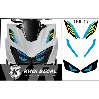 Decal dán đèn vario 160 thời trang siêu đẹp