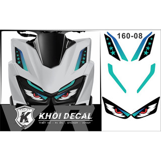 Decal dán đèn vario 160 thời trang siêu đẹp
